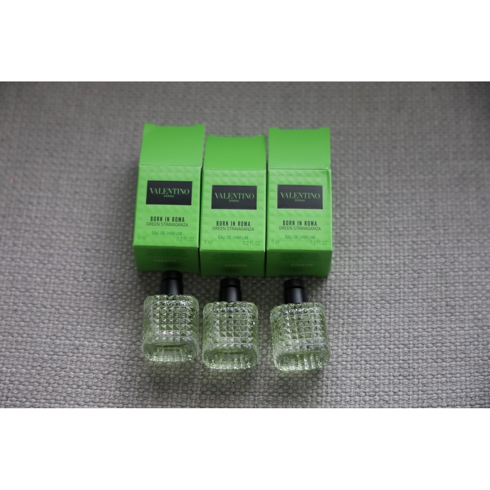 Valentino‎ Born In Roma Green Stravaganza Eau de Parfum Mini 6 ml New 3 PACK